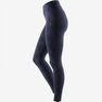 NYAMBA - W35 L31 Fit+ 500 Women's Slim-Fit Stretching Leggings AOP, Black NYAMBA - W35 L31 Fit+ 500 Women's Slim-Fit Stretching Leggings AOP, Black