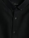 Reserved - Black Structured Cotton Shirt, Men Reserved - Black Structured Cotton Shirt, Men