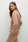 Mango - medium brown Sweater with ruffle detail Mango - medium brown Sweater with ruffle detail