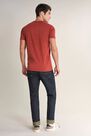 Salsa Jeans - Red T-shirt with plant dye and pocket Salsa Jeans - Red T-shirt with plant dye and pocket