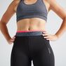 DOMYOS - W26 L30 100 Women's Fitness Cardio Training 7/8 Leggings - Black, Black DOMYOS - W26 L30 100 Women's Fitness Cardio Training 7/8 Leggings - Black, Black