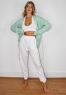 Missguided - Mint Skinny Drawstring Cardigan Missguided - Mint Skinny Drawstring Cardigan