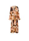 Mango - Orange Flowy Printed Dress Mango - Orange Flowy Printed Dress