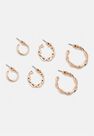 Missguided - Gold Gold Look Twist Hoop Earrings 3 Pack Missguided - Gold Gold Look Twist Hoop Earrings 3 Pack