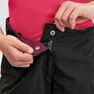QUECHUA - 7-8Y MH550 Children's Zip-Off Hiking Trousers, Black QUECHUA - 7-8Y MH550 Children's Zip-Off Hiking Trousers, Black