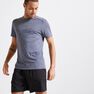DOMYOS - 2XL Technical Fitness T-Shirt 100 - Mottled, Steel Grey DOMYOS - 2XL Technical Fitness T-Shirt 100 - Mottled, Steel Grey