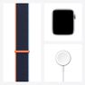 APPLE - Apple Watch SE GPS + Cellular 40mm Silver Aluminium Case with Deep Navy Sport Loop APPLE - Apple Watch SE GPS + Cellular 40mm Silver Aluminium Case with Deep Navy Sport Loop