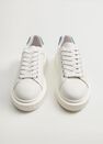 Mango - White Platform lace-up sneakers Mango - White Platform lace-up sneakers