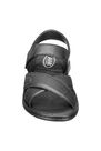 AM SHOE - Black Criss Cross Sandals, Men AM SHOE - Black Criss Cross Sandals, Men