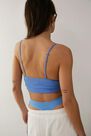 Urban Outfitters - Blue Out From Under Gathered Crop Top, Women Urban Outfitters - Blue Out From Under Gathered Crop Top, Women
