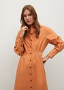 Mango - Lt-pastel orange Cotton shirt dress Mango - Lt-pastel orange Cotton shirt dress