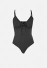 Missguided - Black Bow Front Ruched Bust Vest Top Missguided - Black Bow Front Ruched Bust Vest Top