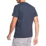 NYAMBA - Extra Large 500 Regular-Fit Pilates & Gentle Gym T-Shirt, Navy Blue NYAMBA - Extra Large 500 Regular-Fit Pilates & Gentle Gym T-Shirt, Navy Blue
