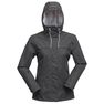 FORCLAZ - Extra Large Women's 3 in 1 trekking travel jacket TRAVEL 100, Carbon Grey FORCLAZ - Extra Large Women's 3 in 1 trekking travel jacket TRAVEL 100, Carbon Grey