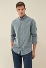 Salsa Jeans - Blue Slim fit shirt with microprint Salsa Jeans - Blue Slim fit shirt with microprint