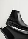 Mango - black Leather Chelsea ankle boots Mango - black Leather Chelsea ankle boots