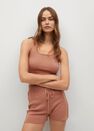 Mango - lt-pastel pink Knitted shorts Mango - lt-pastel pink Knitted shorts