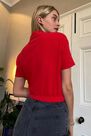 Urban Outfitters - RED iets frans... Cropped Pique Polo Shirt Urban Outfitters - RED iets frans... Cropped Pique Polo Shirt