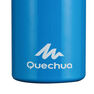 QUECHUA - Hiking water bottle 900 with snap-on lid w. integral straw 0.6 l -blue aluminium QUECHUA - Hiking water bottle 900 with snap-on lid w. integral straw 0.6 l -blue aluminium