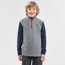 QUECHUA - 8-9Y Kids' 7-15 Years Hiking Fleece MH100, Graphite QUECHUA - 8-9Y Kids' 7-15 Years Hiking Fleece MH100, Graphite