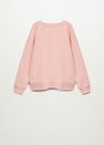 Mango - Light Pastel Pink Printed Organic Cotton Sweatshirt Mango - Light Pastel Pink Printed Organic Cotton Sweatshirt