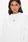 Missguided - White Oversized Basic Loopback Sweater Dress Missguided - White Oversized Basic Loopback Sweater Dress