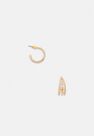 Missguided - Gold Look Triple Rope Hoop Earrings Missguided - Gold Look Triple Rope Hoop Earrings
