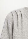 Mango - Medium Grey Pleated Knit Sweater Mango - Medium Grey Pleated Knit Sweater