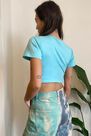 Urban Outfitters - Blue Motel Jose Crop Top, Women Urban Outfitters - Blue Motel Jose Crop Top, Women