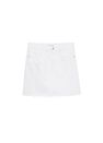 Mango - white Denim miniskirt with frayed hem, Women Mango - white Denim miniskirt with frayed hem, Women