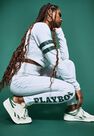 Missguided - Grey Playboy X Missguided Marl Varsity Leggings Missguided - Grey Playboy X Missguided Marl Varsity Leggings