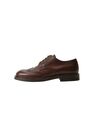 Mango - Medium Brown Laser-Cut Leather Blucher Shoes Mango - Medium Brown Laser-Cut Leather Blucher Shoes