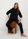 Mango - navy Pleat straight trousers Mango - navy Pleat straight trousers
