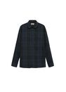 Mango - navy Regular fit check cotton shirt Mango - navy Regular fit check cotton shirt