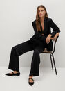Mango - black Satin suit blazer Mango - black Satin suit blazer
