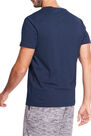 NYAMBA - 100 sportee 100% cotton regular-fit gym stretching t-shirt - navy blue, M NYAMBA - 100 sportee 100% cotton regular-fit gym stretching t-shirt - navy blue, M