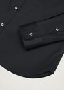 Mango - Black Slim Fit Cotton Shirt Mango - Black Slim Fit Cotton Shirt