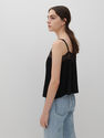 Reserved - Black Viscose Top, Women Reserved - Black Viscose Top, Women