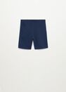 Mango - navy Organic cotton jogging Bermuda shorts Mango - navy Organic cotton jogging Bermuda shorts