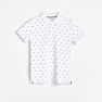 Reserved - White Polo Shirt With A Pattern, Kids Boy Reserved - White Polo Shirt With A Pattern, Kids Boy