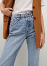 Mango - open blue Ankle-length straight-fit jeans, Women Mango - open blue Ankle-length straight-fit jeans, Women