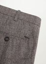 Mango - brown Check wool-blend trousers Mango - brown Check wool-blend trousers