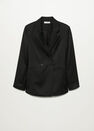 Mango - black Satin suit blazer Mango - black Satin suit blazer