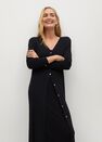 Mango - black Ribbed long cardigan Mango - black Ribbed long cardigan
