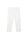 Mango - white Ankle-length straight-fit jeans, Women Mango - white Ankle-length straight-fit jeans, Women