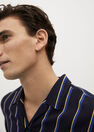 Mango - navy Fluid striped regular-fit shirt Mango - navy Fluid striped regular-fit shirt