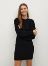 Mango - Black Button Knit Dress Mango - Black Button Knit Dress
