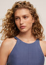 Mango - medium blue Long lyocell jumpsuit, Women Mango - medium blue Long lyocell jumpsuit, Women