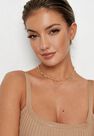 Missguided - Gold Look 1997 Gothic Year Necklaces 2 Pack, Women Missguided - Gold Look 1997 Gothic Year Necklaces 2 Pack, Women