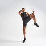 DOMYOS - Medium FST 500 Cardio Fitness Shorts AOP, Black DOMYOS - Medium FST 500 Cardio Fitness Shorts AOP, Black
